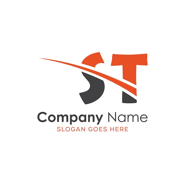 logotipo inicial del monograma con diseño de estilo de letra