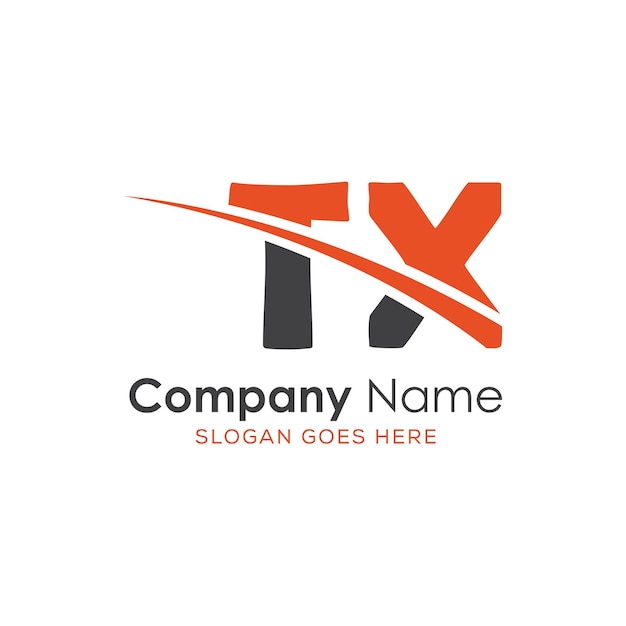 logotipo inicial del monograma con diseño de estilo de letra