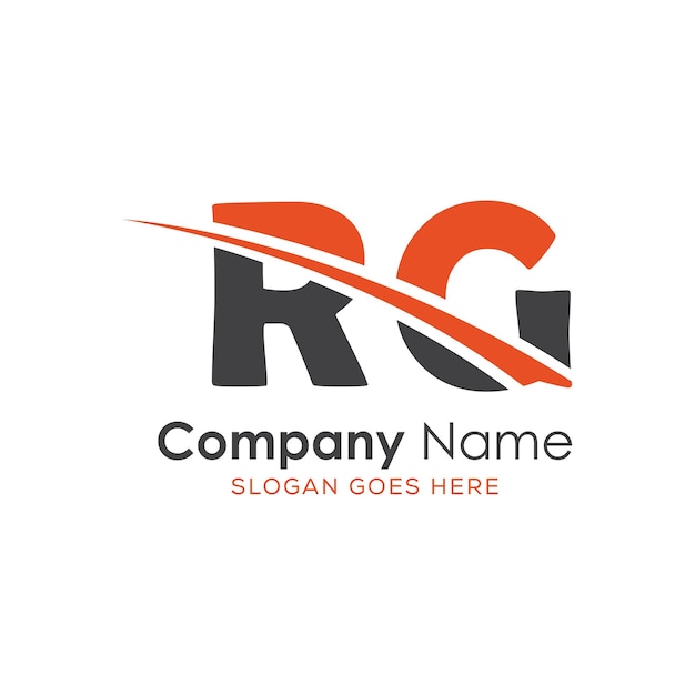 logotipo inicial del monograma con diseño de estilo de letra