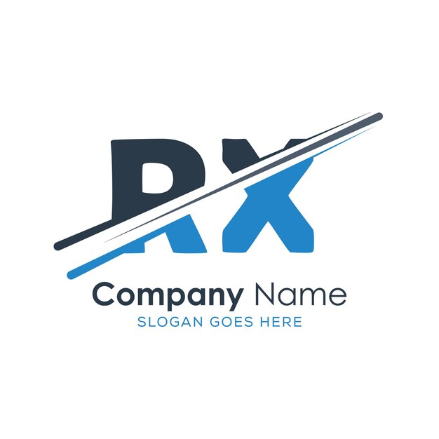 logotipo inicial del monograma con diseño de estilo de letra