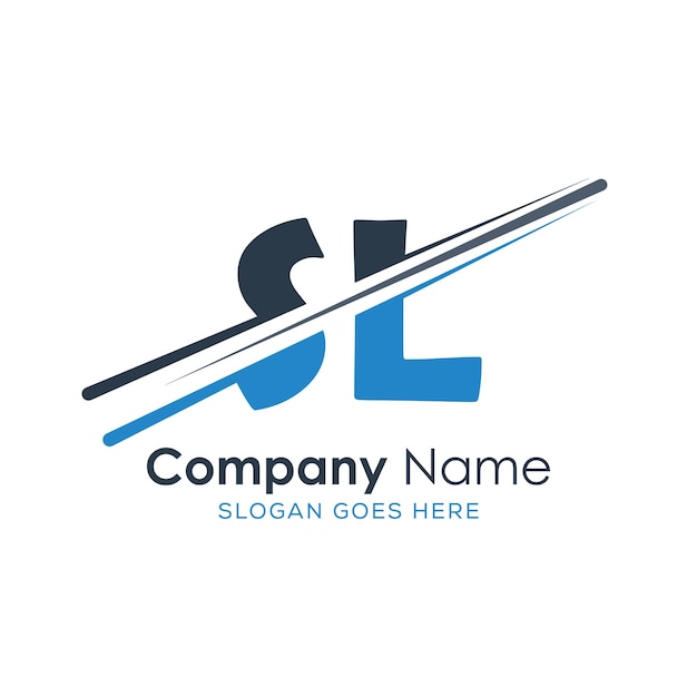logotipo inicial del monograma con diseño de estilo de letra