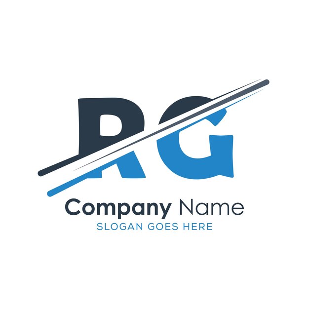 logotipo inicial del monograma con diseño de estilo de letra
