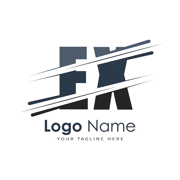 logotipo inicial del monograma con diseño de estilo de letra