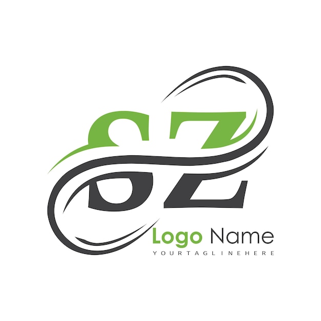 logotipo inicial del monograma con diseño de estilo de letra