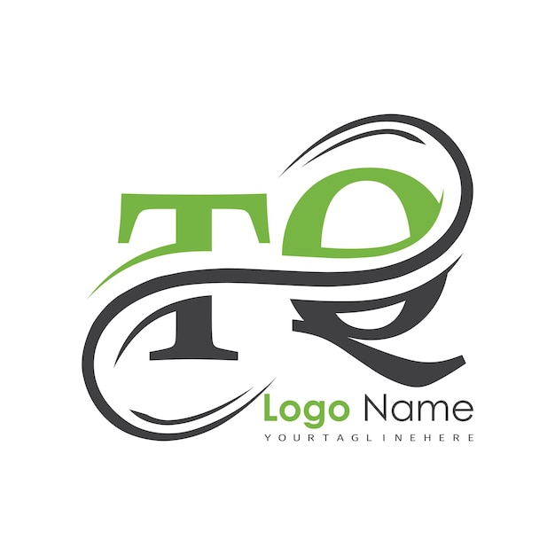 logotipo inicial del monograma con diseño de estilo de letra