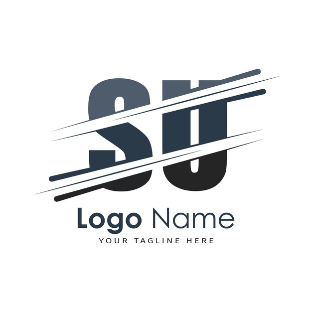 logotipo inicial del monograma con diseño de estilo de letra