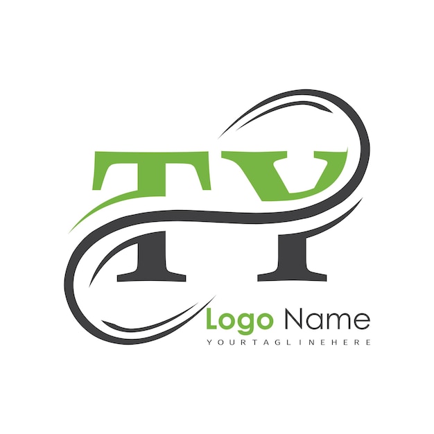 logotipo inicial del monograma con diseño de estilo de letra