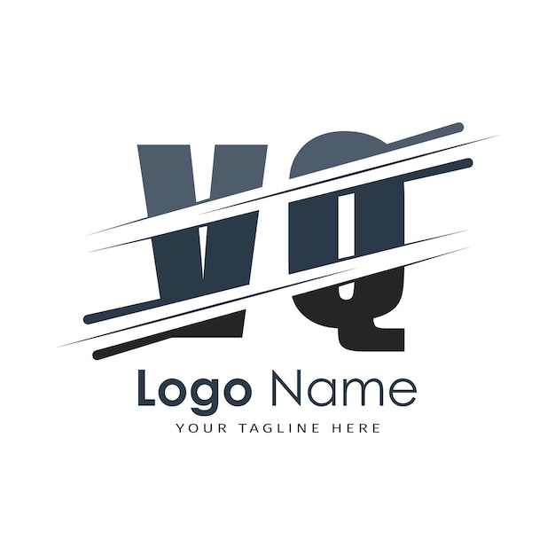 logotipo inicial del monograma con diseño de estilo de letra