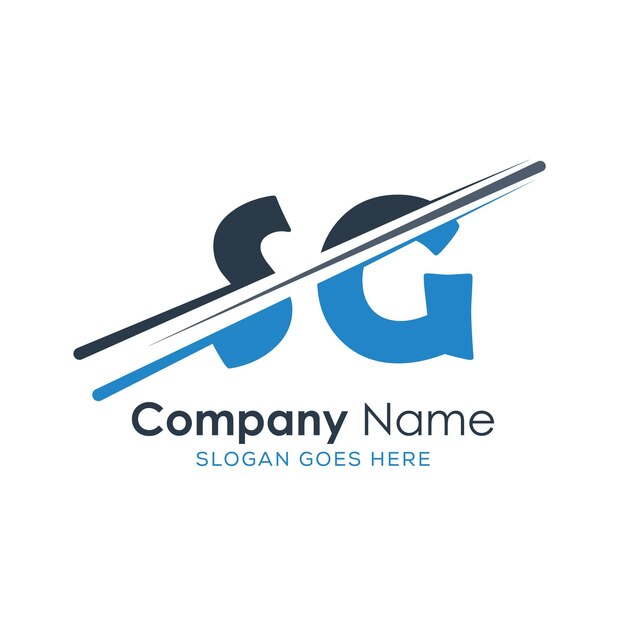logotipo inicial del monograma con diseño de estilo de letra