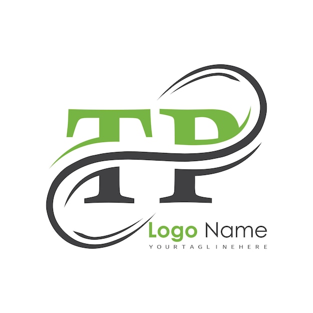 logotipo inicial del monograma con diseño de estilo de letra