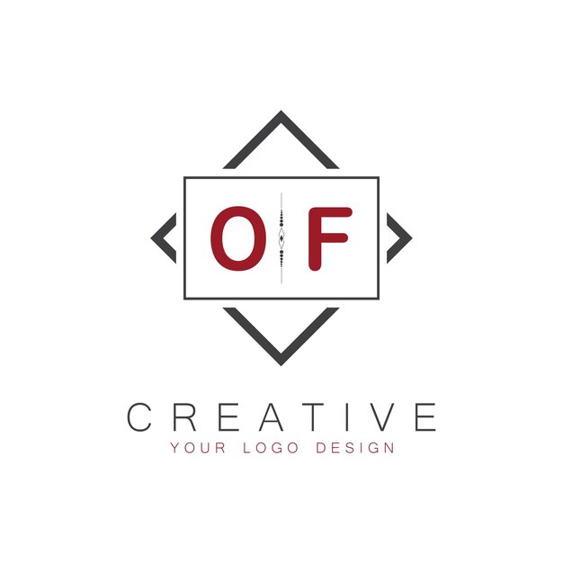 Logotipo inicial del monograma DO con diseño creativo de estilo cuadrado
