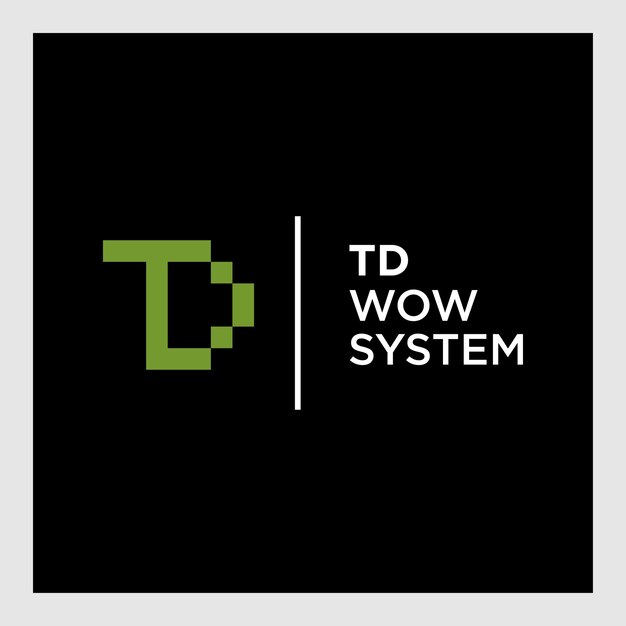logotipo inicial tdTD DT Diseño de logotipo de alfabeto de monograma inicial abstracto