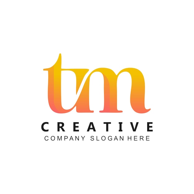 un logotipo inicial tm