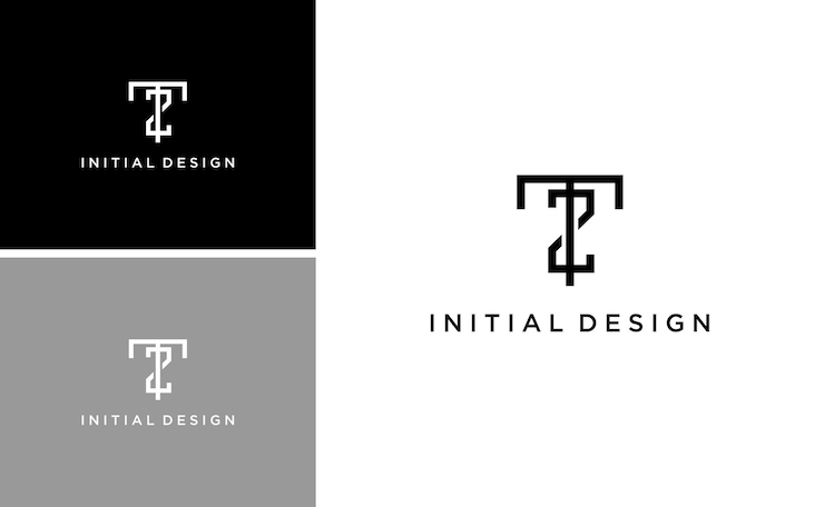 Vector logotipo inicial tz moderno letra simple zt vector con idea de diseño geométrico