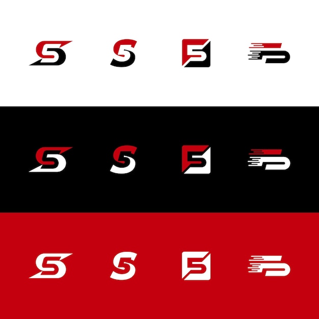 logotipo con las iniciales combinadas con el número cinco