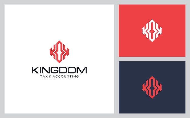 logotipo de las iniciales kk