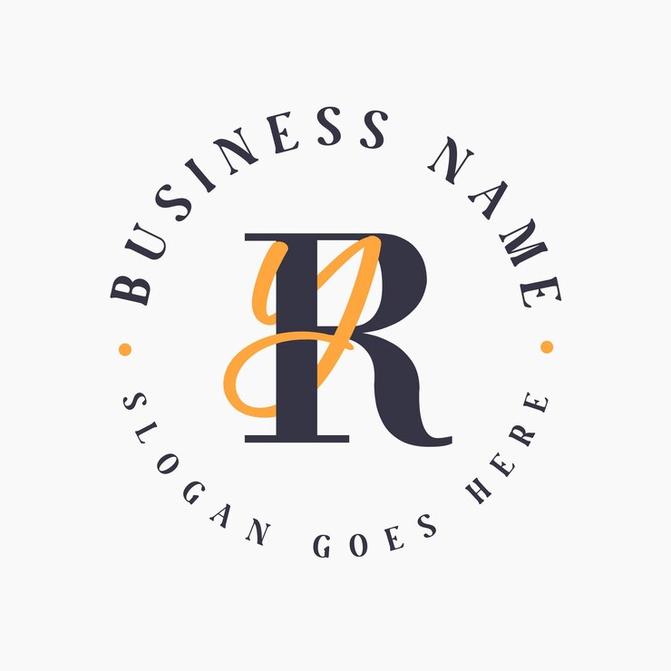 Vector logotipo de las iniciales de la letra ry para la marca corporativa logotipo de la marca ry para las marcas de moda y belleza