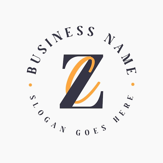 Logotipo de las iniciales de la letra ZC elegante para la marca corporativa Logotipo de la marca ZC para las marcas de moda y belleza