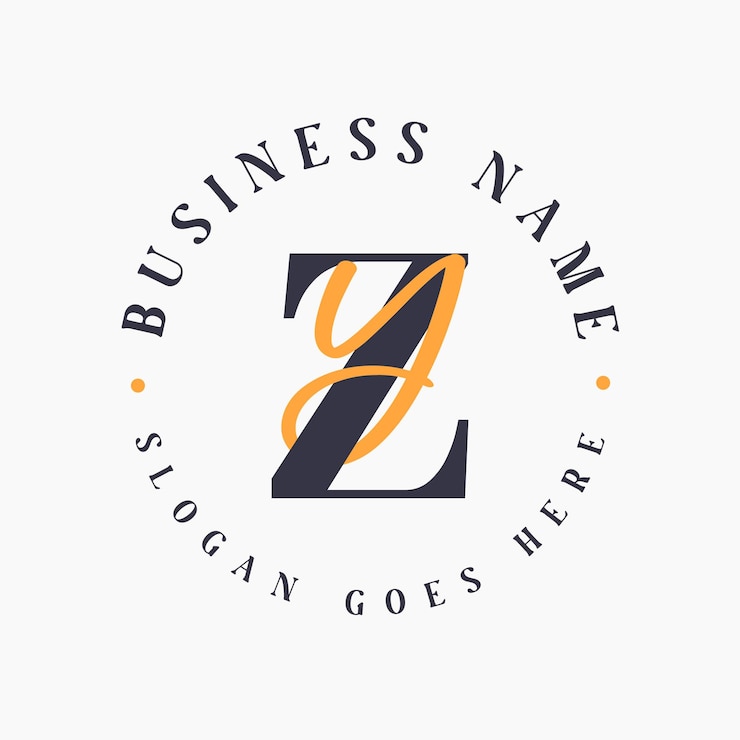 Vector logotipo de las iniciales de la letra zy elegante para la marca corporativa logotipo de la marca zy para las marcas de moda y belleza