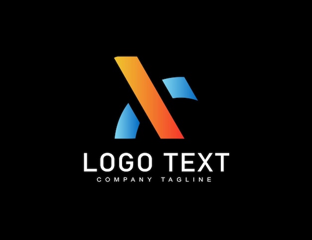 El logotipo de las iniciales limpias