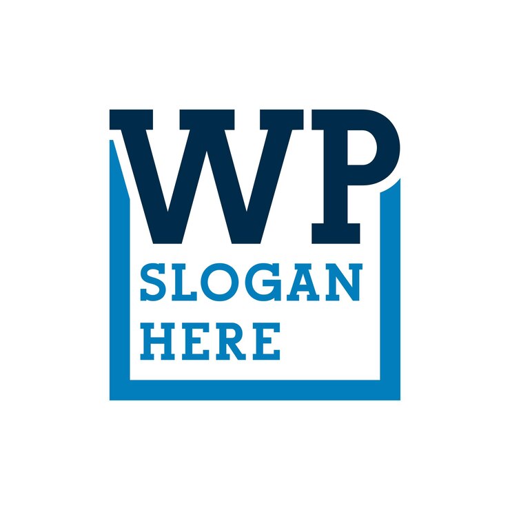 Vector logotipo de las iniciales mínimas w y p wp logotipo de la letra inicial wp