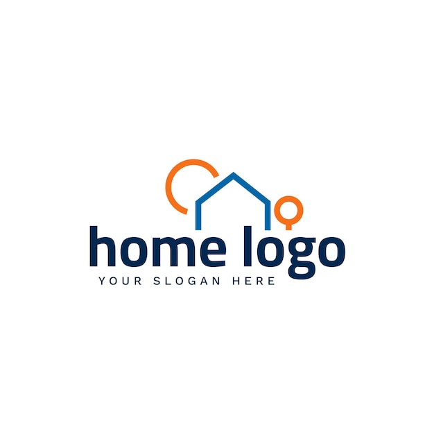 Vector logotipo de inicio simple