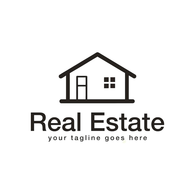 Logotipo de inmobiliaria con edificios