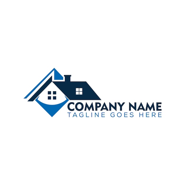 Logotipo inmobiliario con formato vectorial.