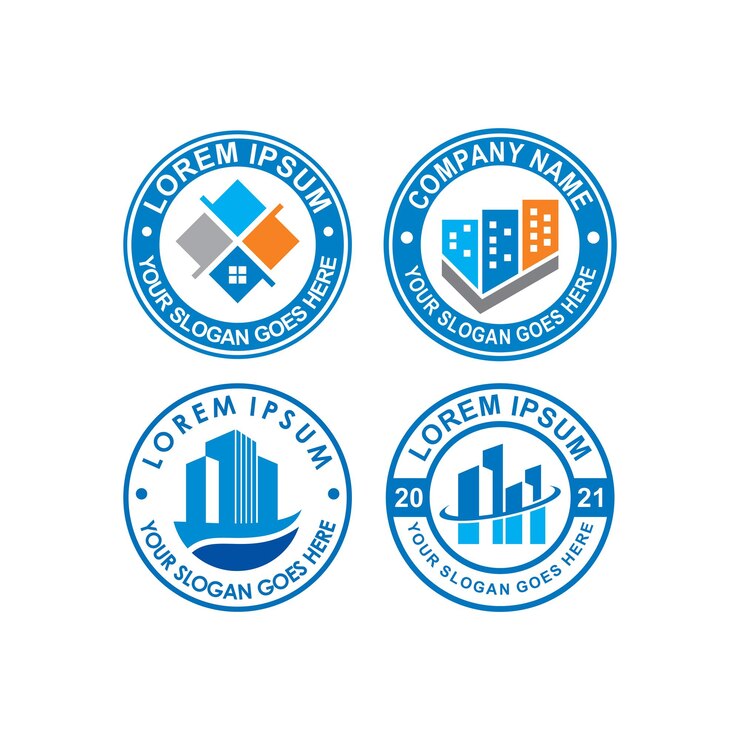 Vector logotipo inmobiliario logotipo de arquitectura