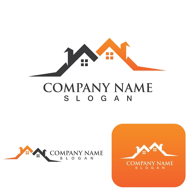 Logotipo inmobiliario Logotipo de inicio Logotipo de propiedad y construcción Diseño de logotipo
