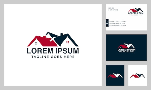 logotipo inmobiliario y tarjetas de visita
