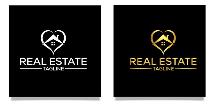Vector logotipo inmobiliario.