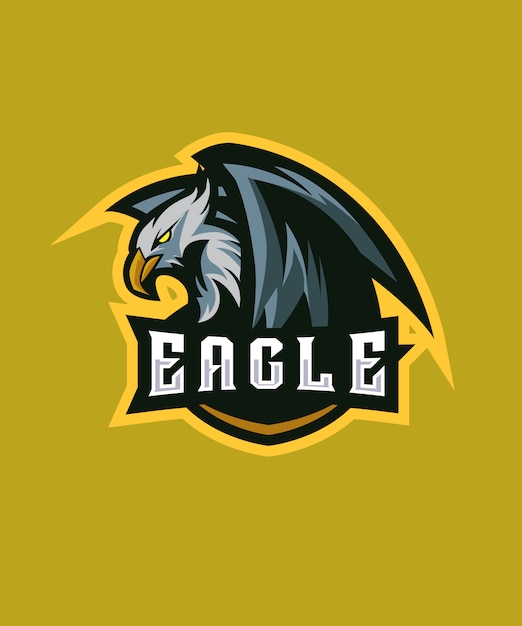 Logotipo de inocent eagle e sports