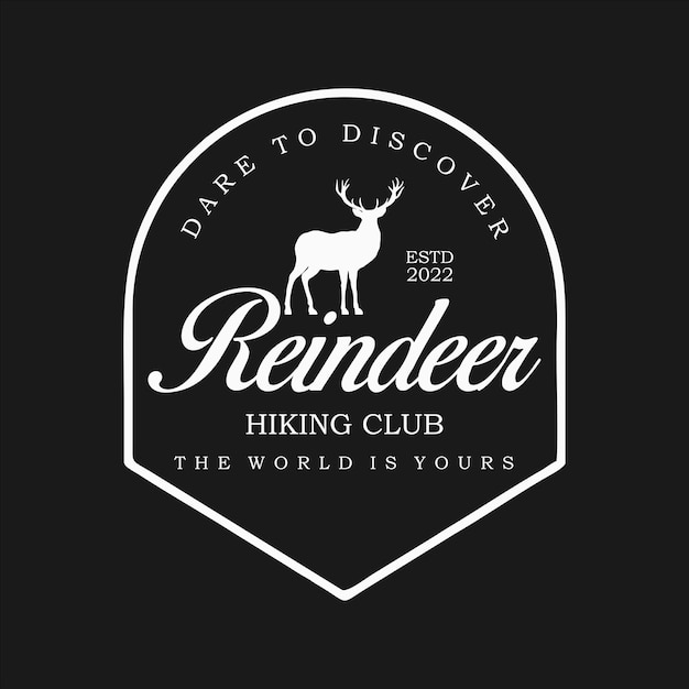 Logotipo de la insignia del club de senderismo