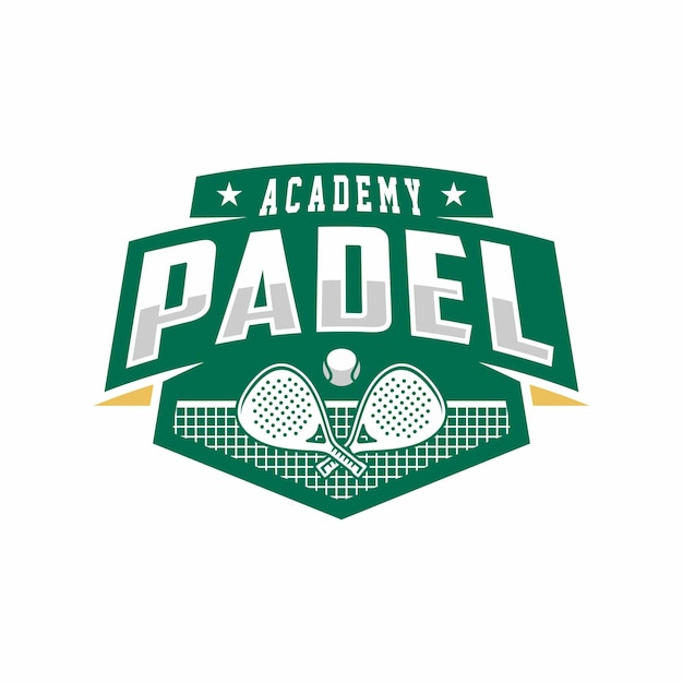 Logotipo de la insignia de Padell en un estilo minimalista moderno