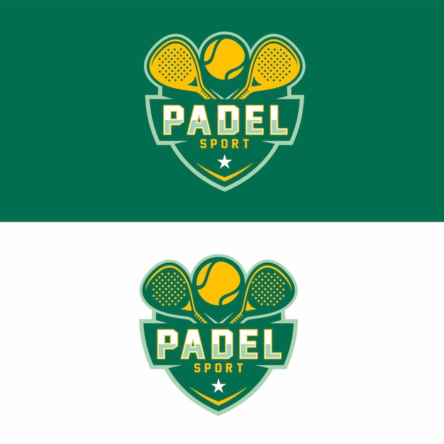 Logotipo de la insignia de Padell en un estilo minimalista moderno