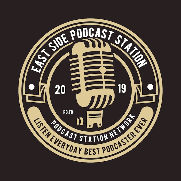 Logotipo de la insignia de podcast