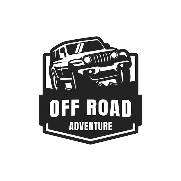 Logotipo de insignia de vector off road