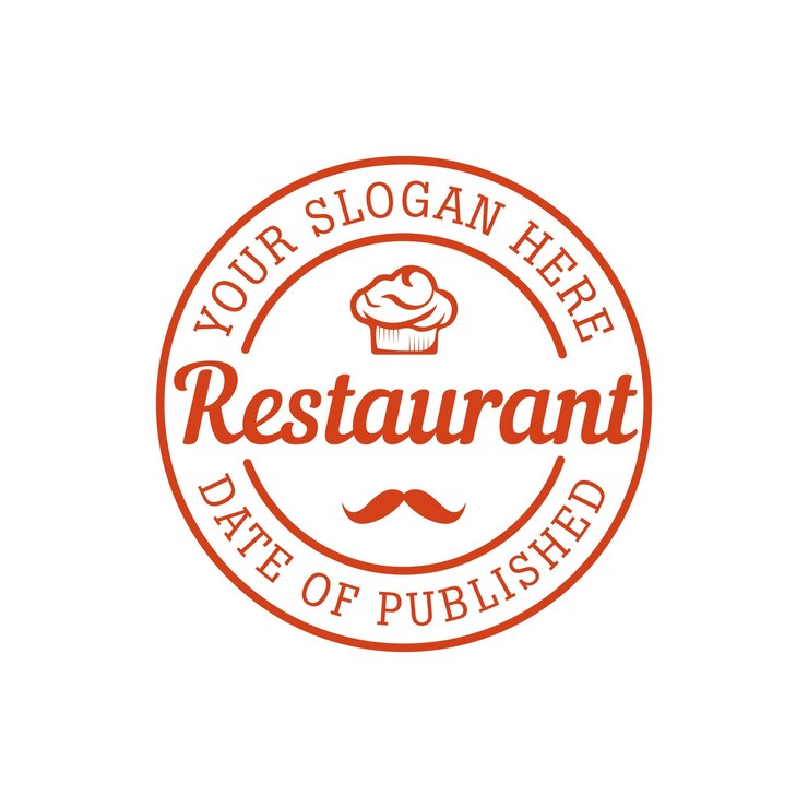 Vector logotipo de la insignia vintage retro restaurante