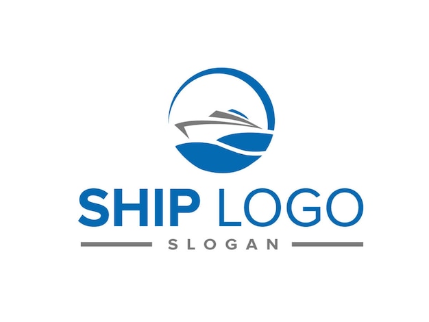 Vector logotipo insignialogotipo marino diseño minimalista degradado de lujo