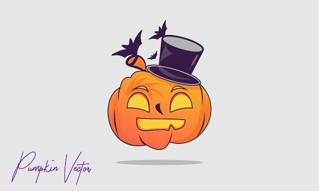 logotipo de inspiración de tallado de calabaza