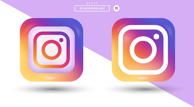 Logotipo de instagram en estilo moderno para iconos de redes sociales