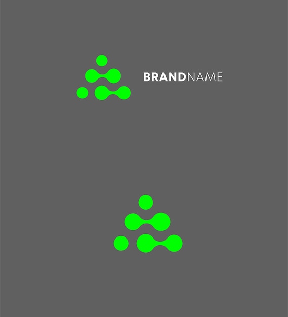 Logotipo de inteligencia artificial Template de símbolo de signo de identidad