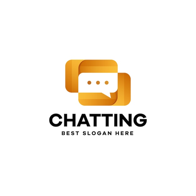 Logotipo de interacción de chat