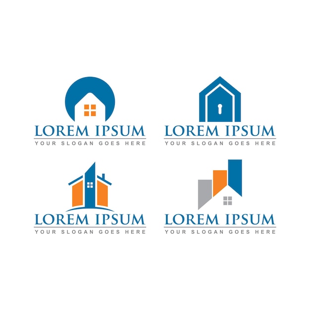 Logotipo interior del logotipo inmobiliario