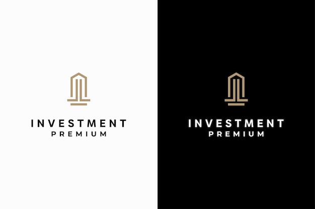 logotipo de inversión premium