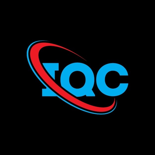 El logotipo de IQC, la letra IQC, el diseño del logotipo, las iniciales, el logotipo IQC vinculado con círculo y monograma en mayúsculas, la tipografía IQC para el negocio tecnológico y la marca inmobiliaria.
