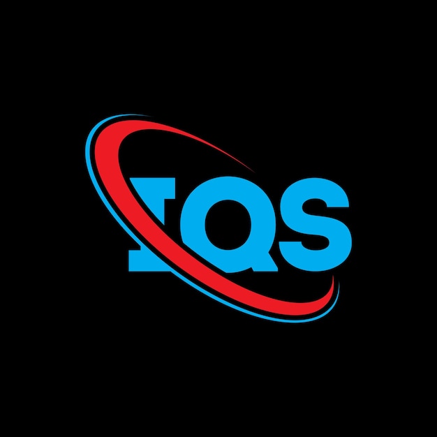 El logotipo de IQS, la letra IQS, el diseño del logotipo de la carta IQS, las iniciales, el logotipo IQS vinculado con círculo y mayúscula, el monograma del logotipo, la tipografía de IQS para el negocio tecnológico y la marca inmobiliaria.
