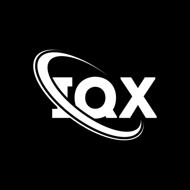 El logotipo de IQX, la letra IQX, el diseño del logotipo de las iniciales IQX, vinculado con círculo y mayúsculas, el logotipo de monograma IQX, tipografía para empresas tecnológicas y marcas inmobiliarias.