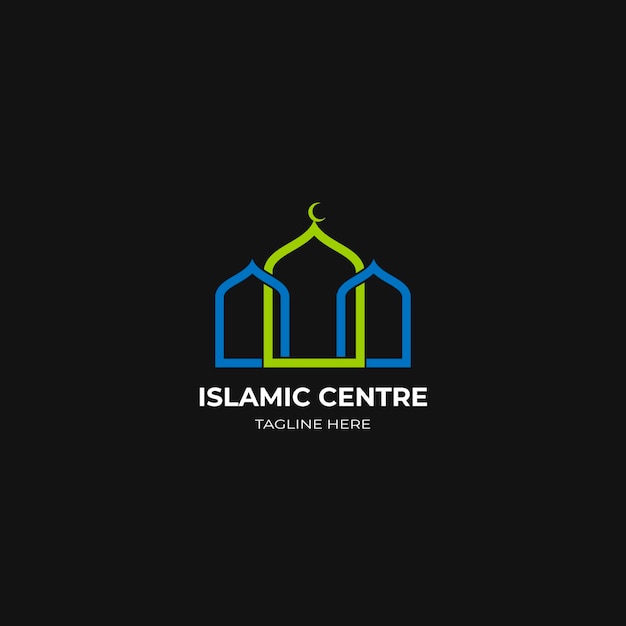 Logotipo islámico en dos colores